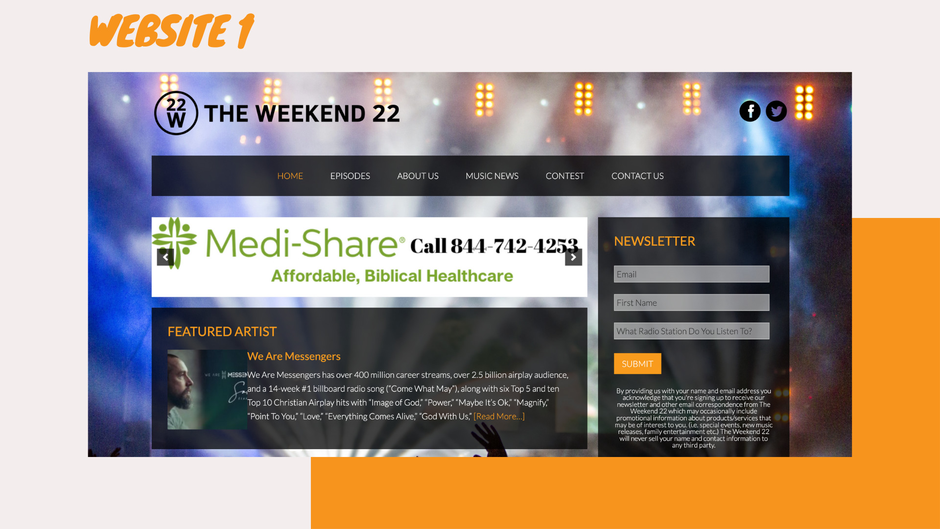 Image of Amped Creative Website