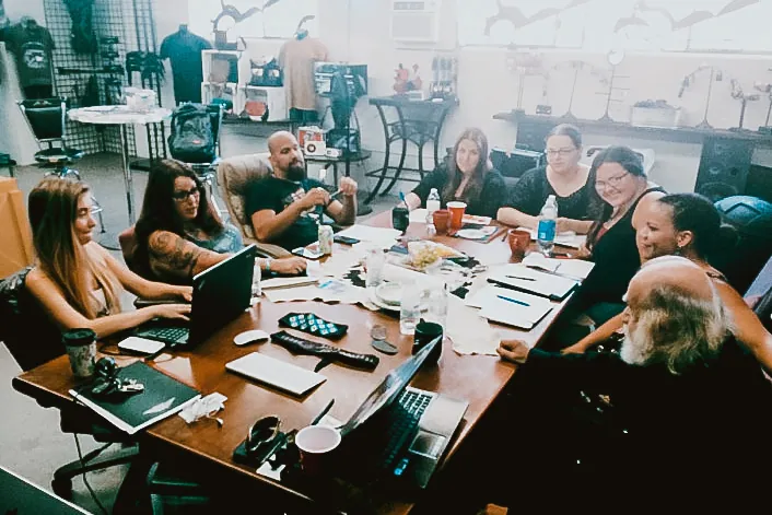 Rebel Girl Meeting with the Helps2 team.
