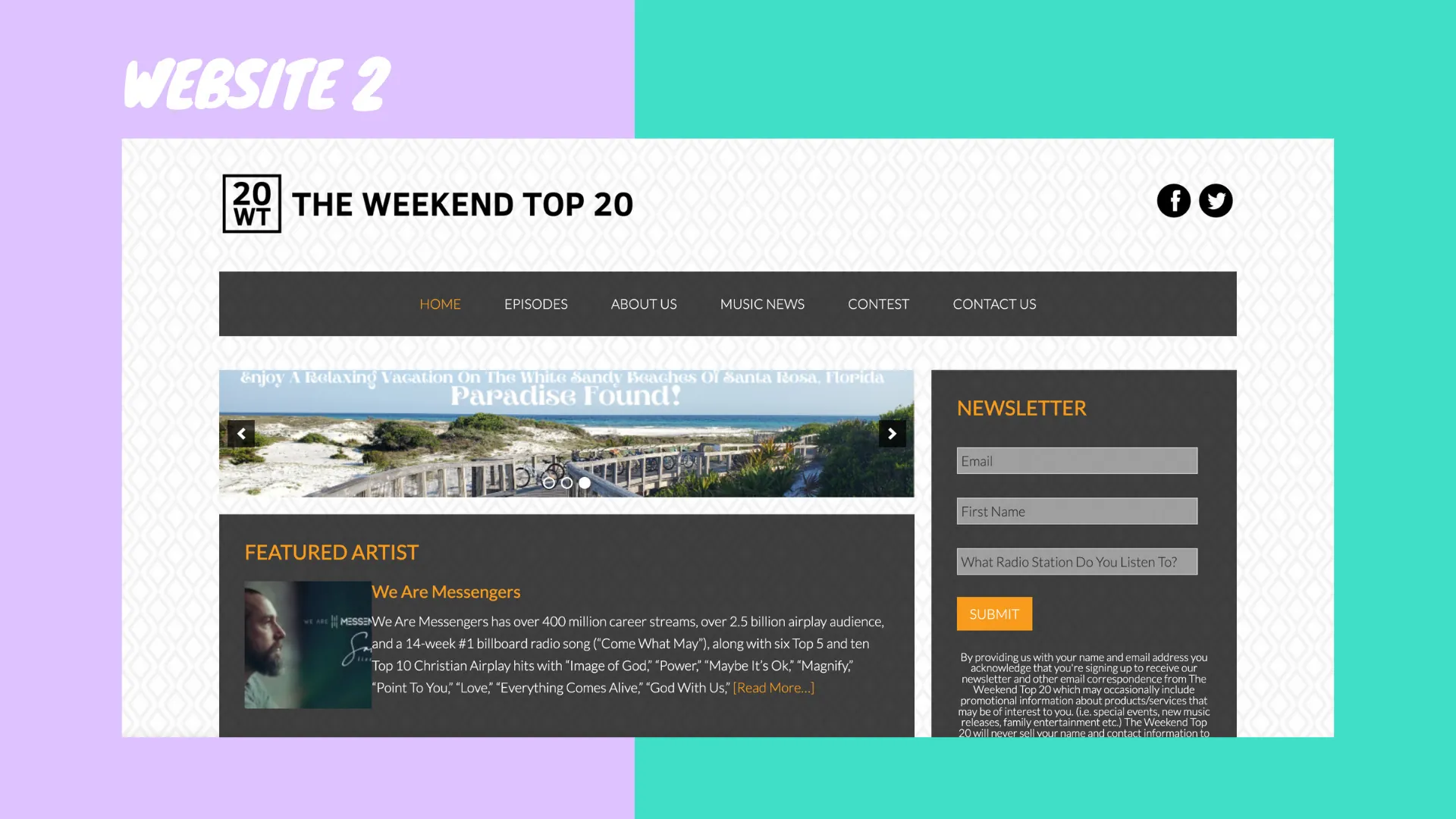 Image of Amped Creative Website